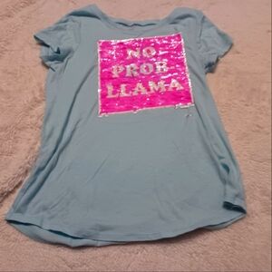 Llama shirt for kids two different sides